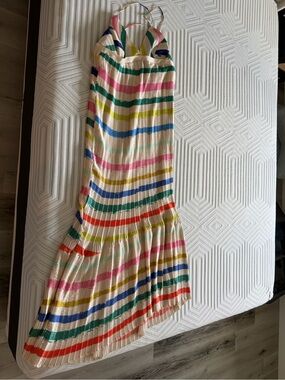 Forever Unique Multicolor Striped Maxi Dress